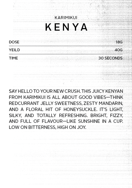 
                      
                        Kenya Karimikui | Espresso Roast
                      
                    